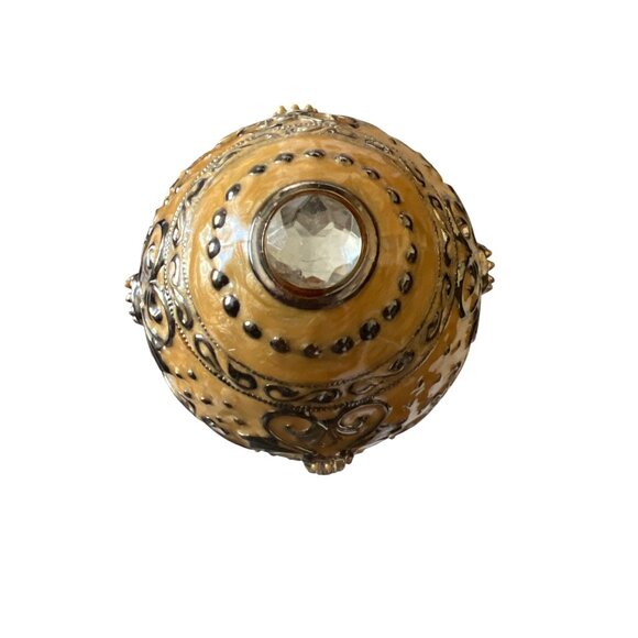 Home Accents Musical Egg Ornate Silver Gold Butterfly Original Box Working - Picture 3 of 6